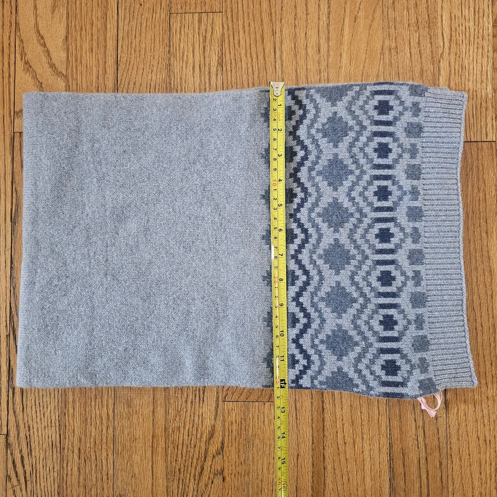 NWT! Vineyard Vines Patchwork Fair Isle Scarf 12 x 72 in OS